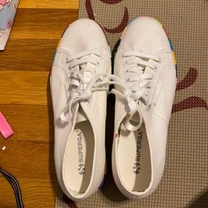 WORN ONCE superga sneakers